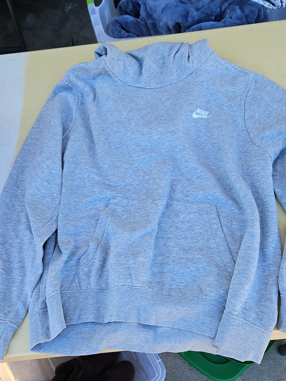 Nike Women's Heather Gray Cowl Neck Pullover Sweater